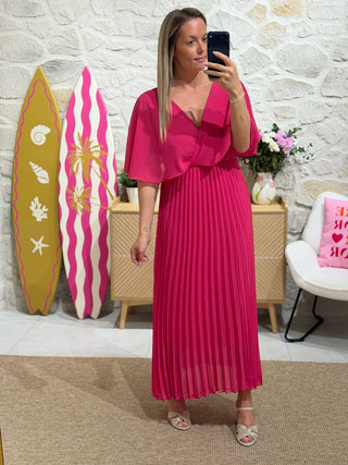 Robe GILBERT - Fuchsia (Made in Italie)