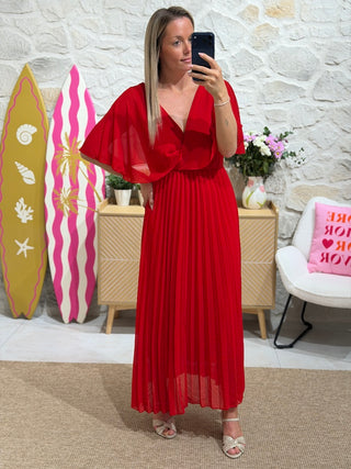 Robe GILBERT - Rouge (Made in Italie)