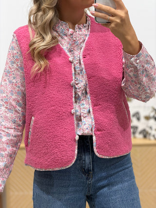 Gilet sans manches SHANNA - Rose