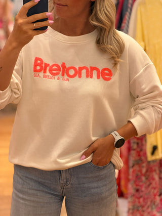 Sweat création BREIZH - Blanc (Made in Italie)