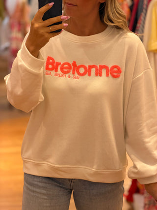 Sweat création BREIZH - Blanc (Made in Italie)