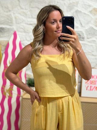Top QUIETO - Jaune