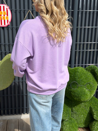 Sweat création BREIZH - Lilas (Made in Italie)