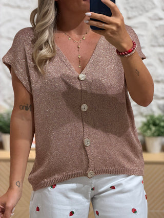 Gilet irisé QUITO - ROSE