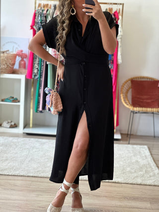 Robe ELIA - Noire ( Made in Italie )