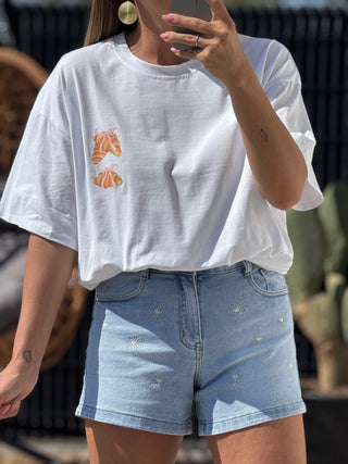 T-shirt Viennoiserie - Blanc (Made in Italie)