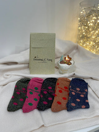 Chaussettes paillettes - AMOUREUSE