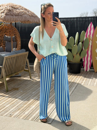 Pantalon SETA - BLEU (Made in Italie)