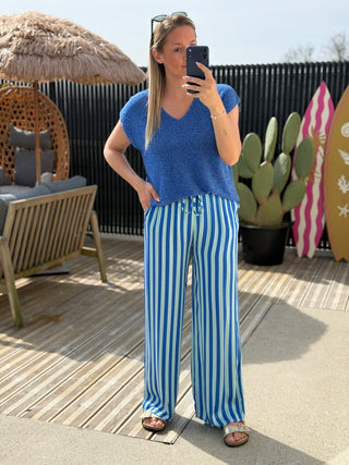 Pantalon SETA - BLEU (Made in Italie)