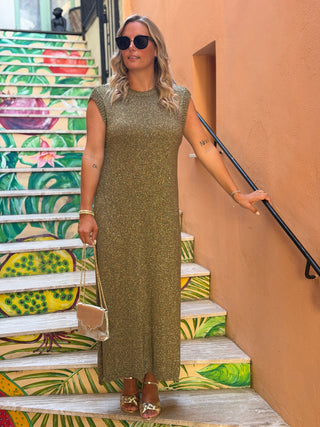 Robe DANIELA - KAKI (Made in Italie)