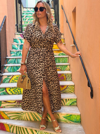 Robe ELIA - Gros léopard ( Made in Italie )