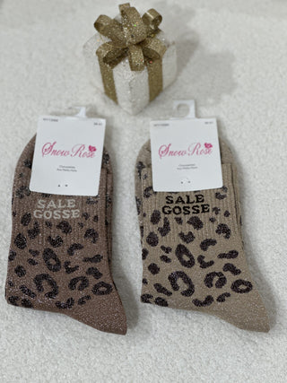 Chaussettes paillettes - SALE GOSSE Léopard