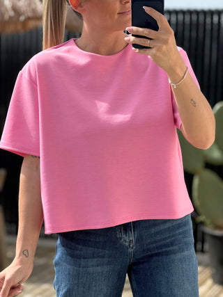 T-shirt PIERROT - Rose Barbie (Made in Italie)
