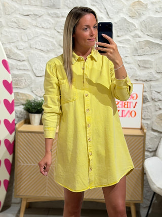 Robe CAROLINE - Jaune
