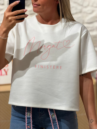 T-shirt MORGAT - Blanc (Made in Italie)