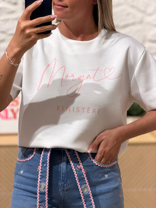 T-shirt MORGAT - Blanc (Made in Italie)