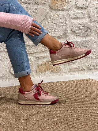 Baskets NATHALIA - ROUGE/ROSE