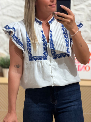 Blouse MYKONOS - Bleu