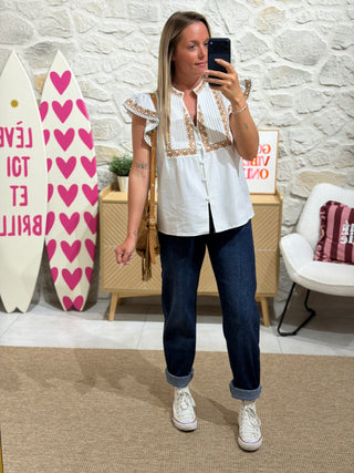 Blouse MYKONOS - Camel
