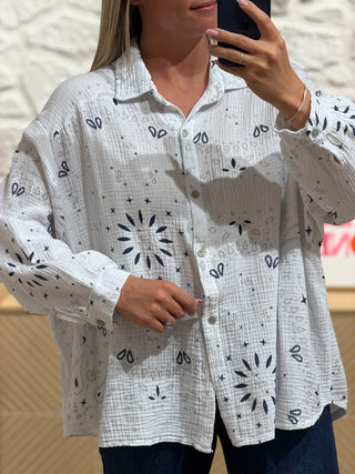 Chemise BAMBA - Blanche (Made in Italie)