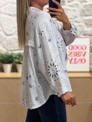 Chemise BAMBA - Blanche (Made in Italie)