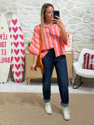 Chemise MAYA - Orange (Made in Italie)