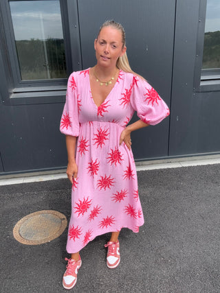 Robe ROUSSEL Rose/rouge (Made in Italie)