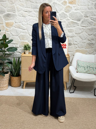 Pantalon POSEIDON - MARINE (Made in Italie)