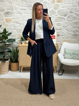 Pantalon POSEIDON - MARINE (Made in Italie)