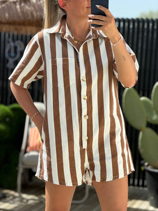 Combi-short JUDYTHE - Chocolat