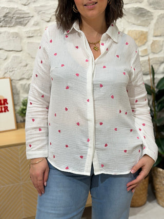 Chemise DIFFA - Rose - CURVY