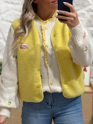 Gilet sans manches - ÉLIE - Jaune