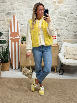 Gilet sans manches - ÉLIE - Jaune