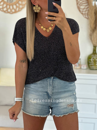 Top IVY - Noir (Made in Italie)