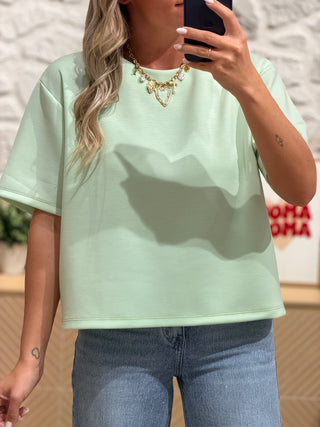 T-shirt PIERROT - MINT (Made in Italie)