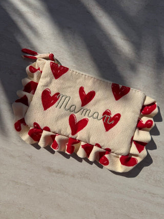 Pochette COEUR ROUGE - MAMAN