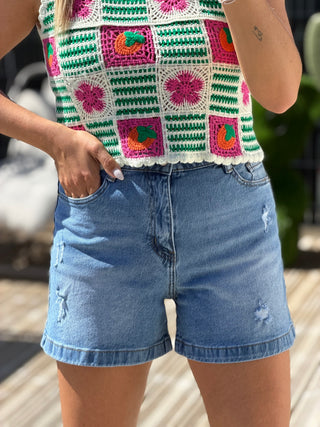 Short LEGA - Bleu jean's