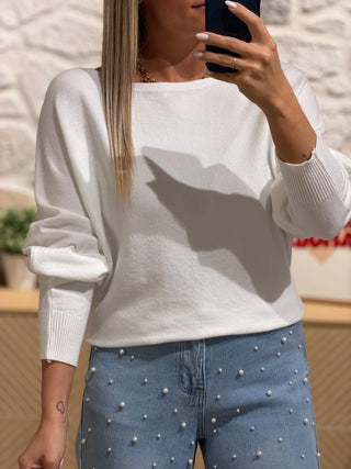 Pull ROXANNA - Blanc