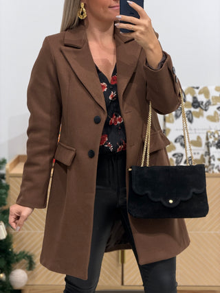 Manteau CLÉO Marron (Made in Italy)