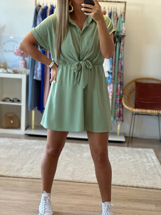 Robe LIONEL - Vert d'eau (Made in Italie)