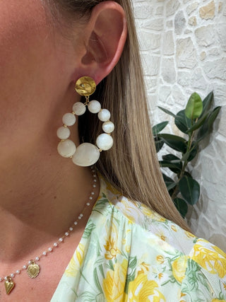 Boucles d'oreilles N*285 - BLANCHE