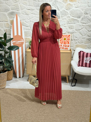 Robe ESMERALDA - Terracotta (Made in Italie)