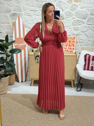 Robe ESMERALDA - Terracotta (Made in Italie)