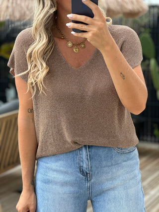 Top IVY - Camel (Made in Italie)