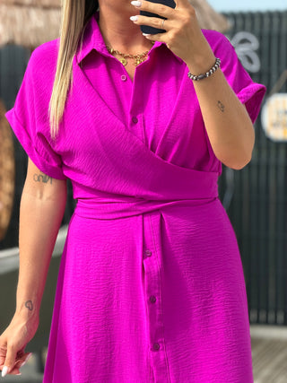 Robe ELIA - Mauve ( Made in Italie )
