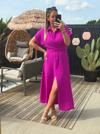 Robe ELIA - Mauve ( Made in Italie )