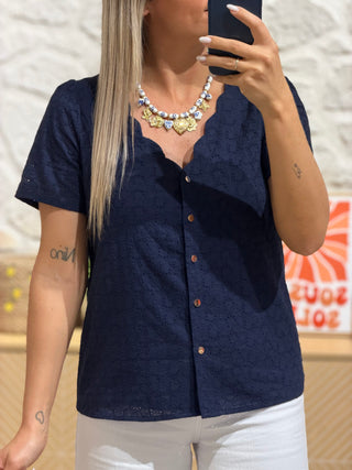 Blouse ANGLAISE - Marine