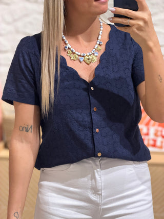 Blouse ANGLAISE - Marine