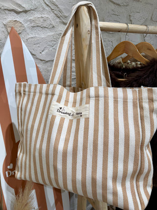 Sac rayé création - " Le dressing de Nana "