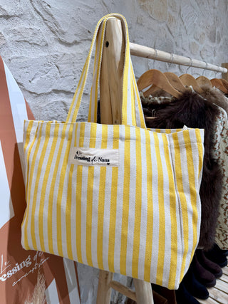 Sac rayé création - " Le dressing de Nana "
